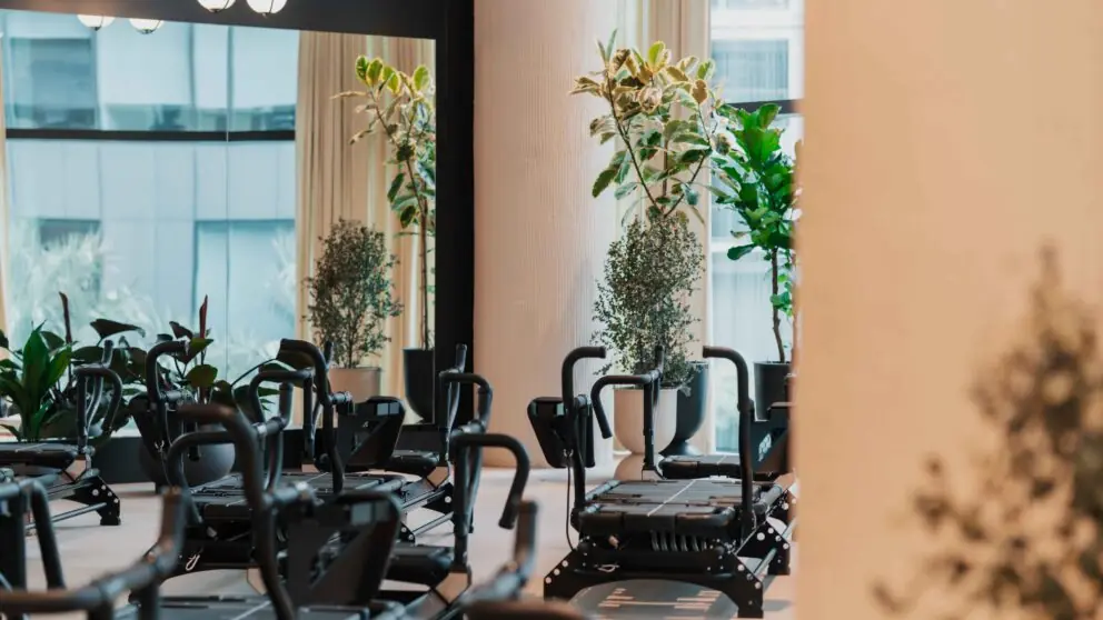 The reception lounge at Reform Athletica
